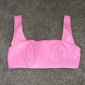 Edikted Pink Zip-Up Top